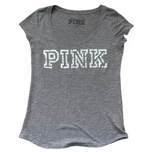 Gently Used Victoria’s Secret Pink Comfy Basic Short Sleeve Sleep Top (size S)